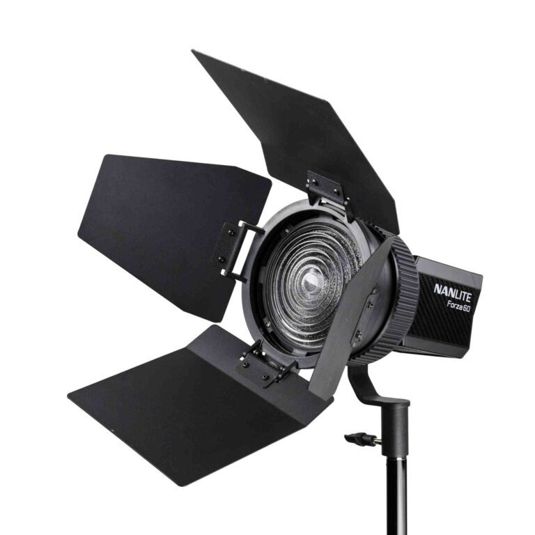 Nanlite FL-11 Fresnel Lens and Barndoors for FM Mount Lights